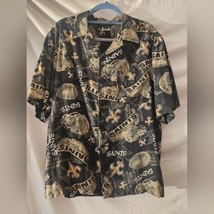 New Orleans Saints '09  NFL Button Down Shirt Mens Medium